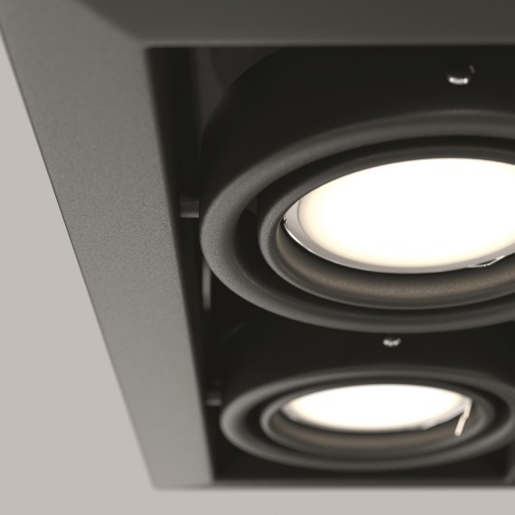 Встраиваемый светильник Maytoni DL008-2-02-B Metal Modern под лампы 2xGU10 50W