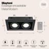 Встраиваемый светильник Maytoni DL008-2-02-B Metal Modern под лампы 2xGU10 50W