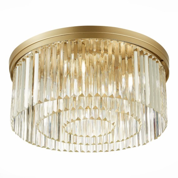 SL1624.202.09 Люстра потолочная ST-Luce шампань/прозрачный E14 9*40W ERCOLANO