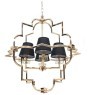 Подвесная люстра  LDP 8020-4 GD+BK