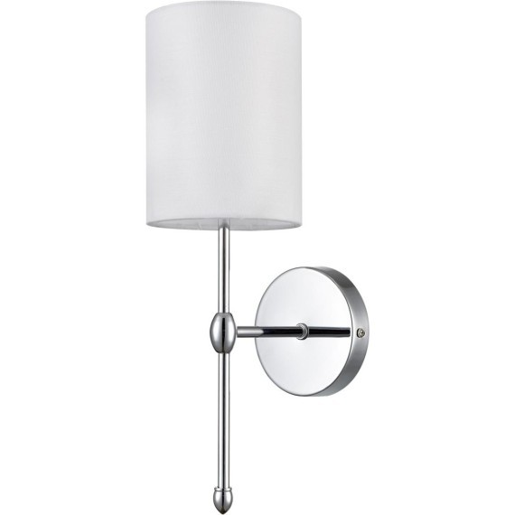6589/1W CLASSI LN24 хром/белый, металл/текстиль Бра E14 1*40W 220V LATTI