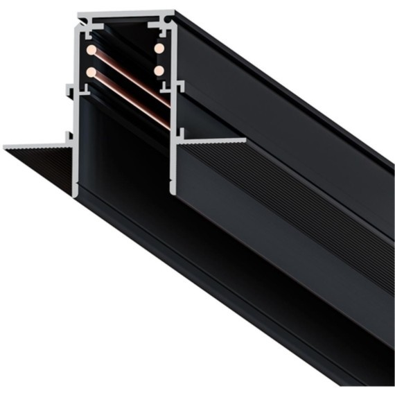 Магнитный шинопровод 1м встраиваемый в ГКЛ 9мм черный Arte Lamp Linea A470106