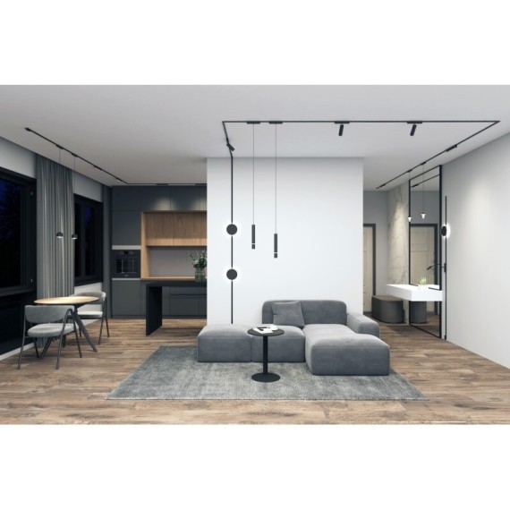 DK5371-BK Трековый магнитный светодиодный SMART (TUYA, Алиса, Bluetooth, Wi-Fi) светильник Denkirs AIR 48V CRI95+ 2700-6500К 741Лм 36° 12Вт