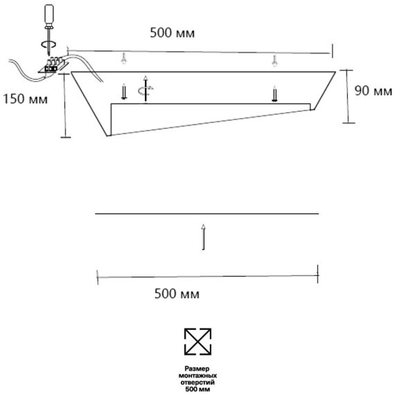 Светильник LED 60Вт 3000-6000K D500 IP20 пульт ДУ Sonex APEX 7693/60L