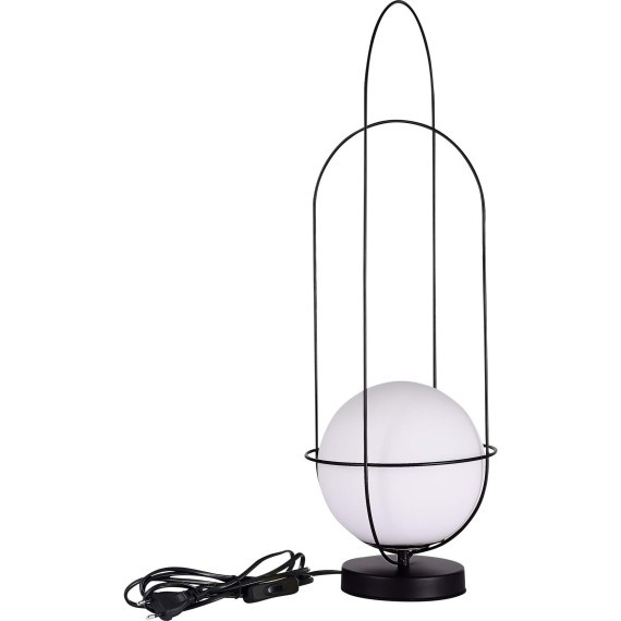 SL1189.404.01 Настольная лампа ST-Luce Черный/Опал E27 1*60W BEATA