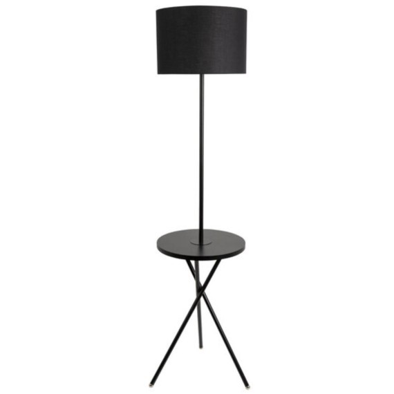 Торшер со столиком Arte Lamp A2070PN-1BK COMBO под лампу 1xE27 60W