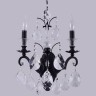 Бра Crystal Lux MAGNIFICO AP2 BLACK/TRANSPARENT