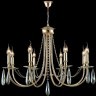 Люстра Crystal Lux VICTORIA SP8 GOLD/AMBER