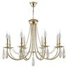Люстра Crystal Lux VICTORIA SP8 GOLD/AMBER
