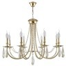 Люстра Crystal Lux VICTORIA SP8 GOLD/AMBER
