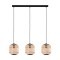 43217 EGLO BORDESLEY Подвесной светильник с тремя лампами E27, 84Вт, L910, H400, сталь, дерево