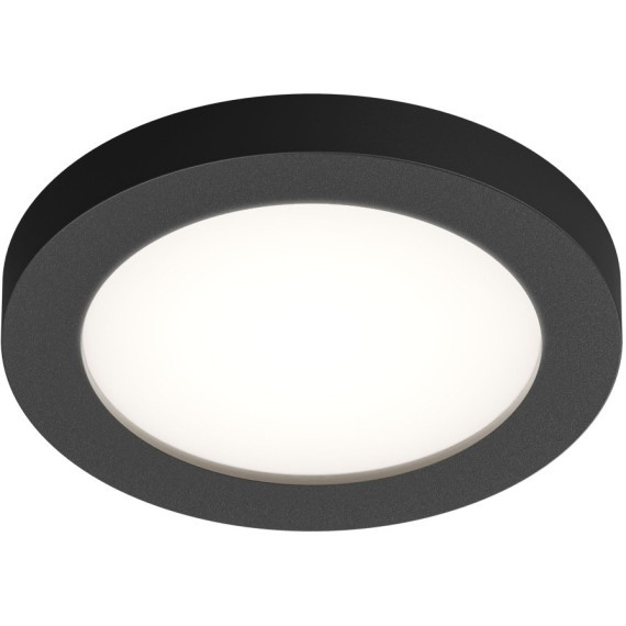 DK3012-BK Встраиваемый светильник влагозащищенный IP44 макс 50Вт GU10 черный алюминий