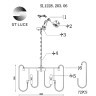 SL1228.203.06 Люстра подвесная ST-Luce Золотистый/Прозрачный E14 6*40W GROSSETO