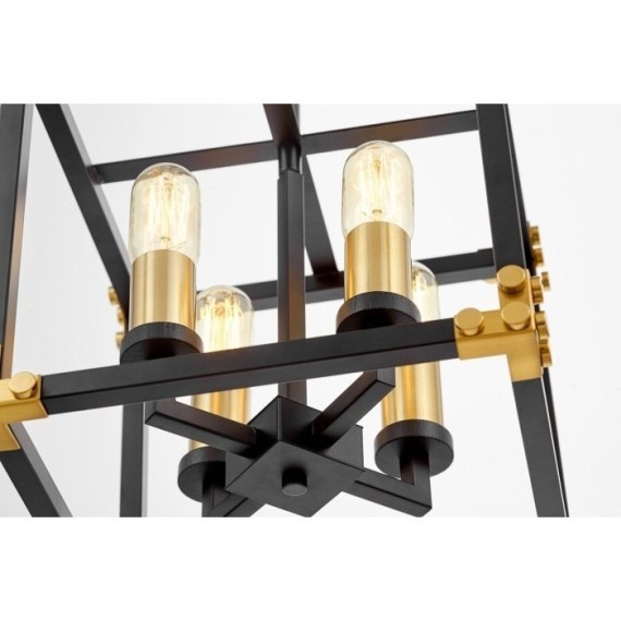 Подвесная люстра  LDP 1140-4 BK+MD