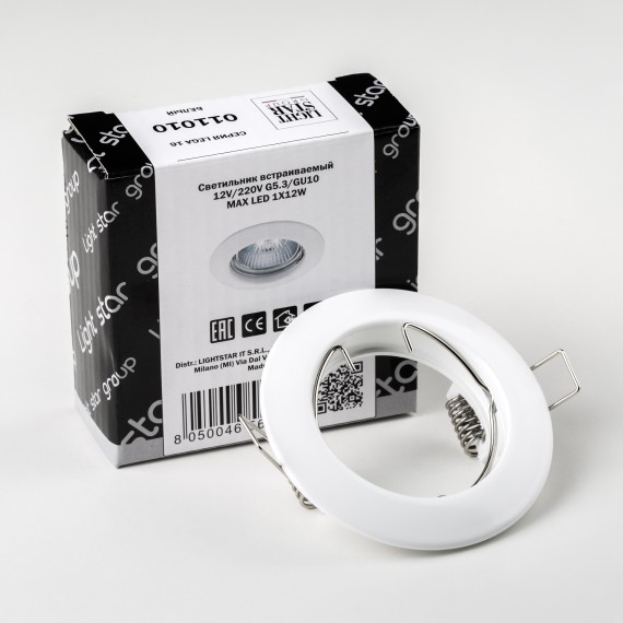 Встраиваемый светильник Lightstar 11010 Lega 16 под лампу 1xGU10 50W