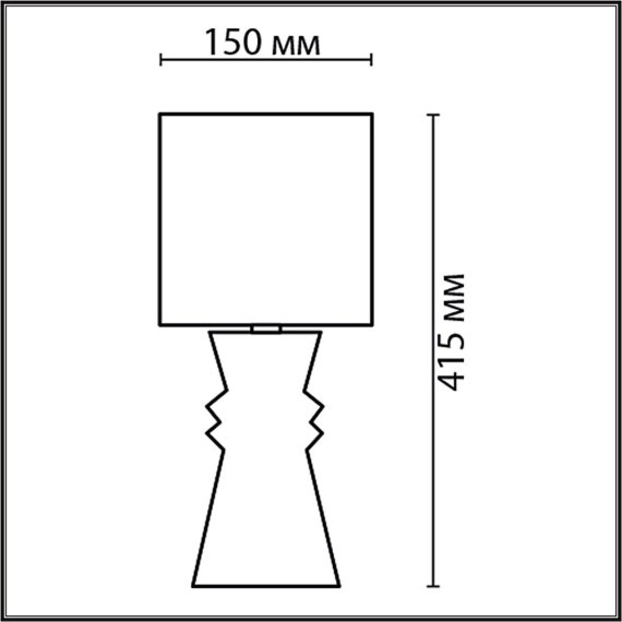 8131/1T MODERNI LN25 терракотовый, керамика/текстиль Настольная лампа E27 1*60W 220V SEGI