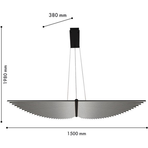 Подвесная люстра Vingar 4381-1P
