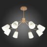 SLE155902-08 Светильник потолочный Золотистый/Белый E14 8*40W MARIO