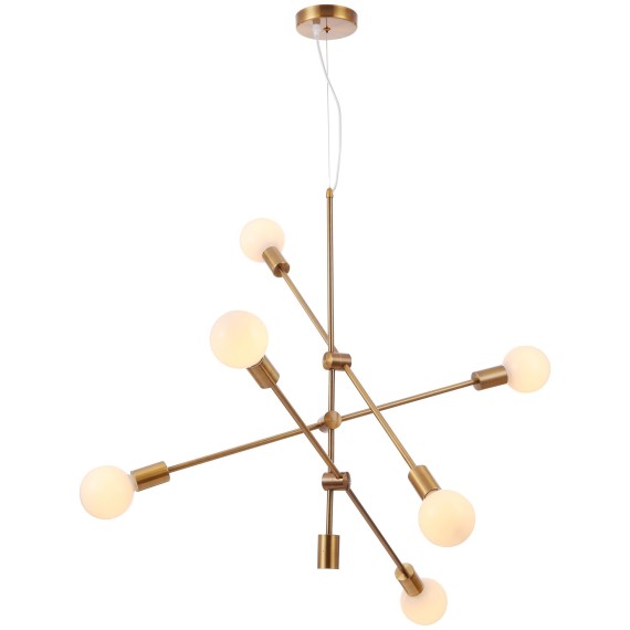 Люстра паук Freya FR5043PL-06BS Octavia под лампы 6xE27 60W