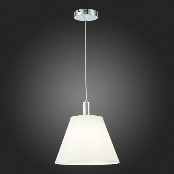 SLE111303-01 Подвес Хром/Белый E27 1*60W MONZA