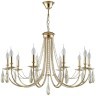 Люстра Crystal Lux VICTORIA SP10 GOLD/AMBER