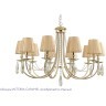 Люстра Crystal Lux VICTORIA SP10 GOLD/AMBER