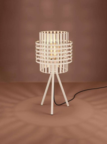 390148 OLTAMAR OLTAMAR Настольная лампа с механическим выключателем, 1xE27, металл, коричневый