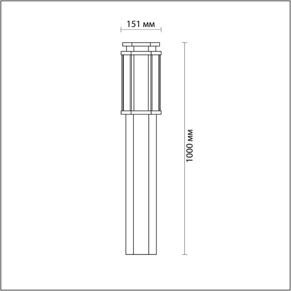 Уличный наземный светильник Odeon Light 4048/1F Gino IP44 под лампу 1xE27 100W