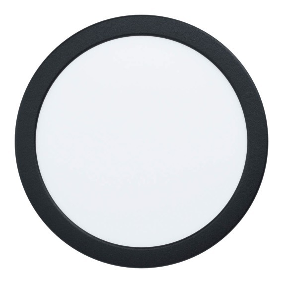 99145 Светодиодный встраиваемый светильник FUEVA 5, 17W (LED), ?216, ET26, 2000lm, 3000K, сталь, черный