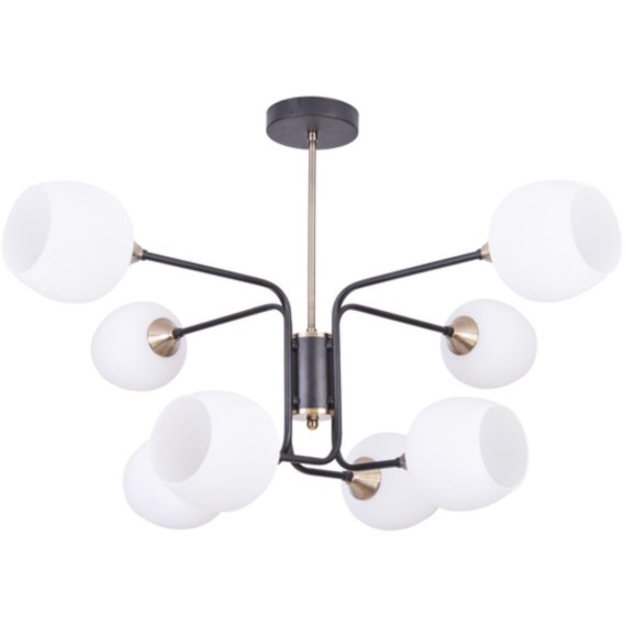 Люстра на штанге Arte Lamp SKAT A3564PL-8BK
