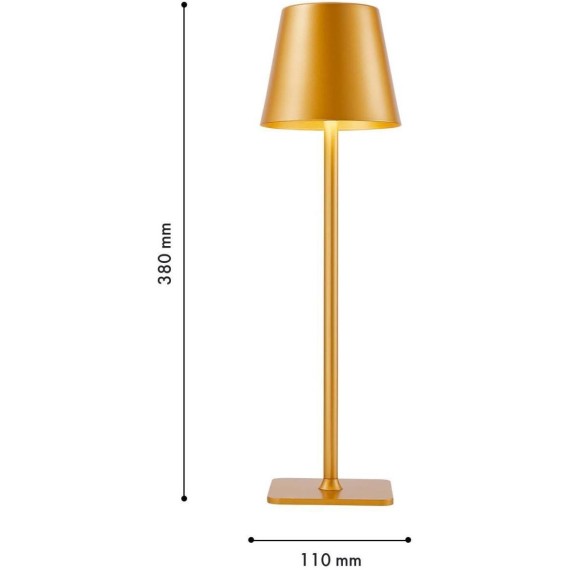 4616-1T, настольный светильник, D110xH380, LEDx3.5W, 265LM, 4000K, included, touch dimmer