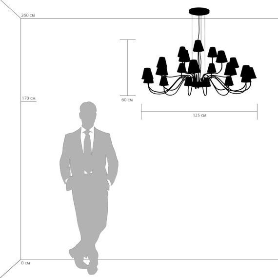 Большая люстра DIAFANO 758212