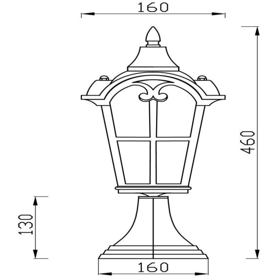 Уличный наземный светильник Maytoni O413FL-01BZ Albion IP44 под лампу 1xE27 60W