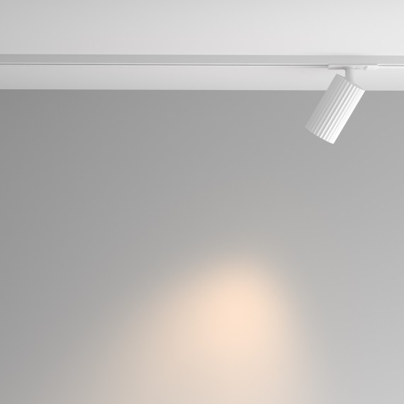 Однофазный двужильный трековый светильник Maytoni Unity TR218-1-GU10-W Calipso под сменную лампу GU10