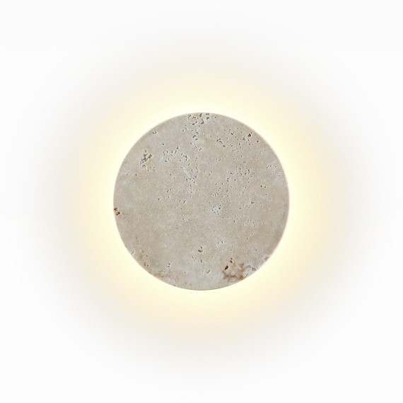 6625/5WL HIGHTECH ODL24 бежевый/металл/травертин Настенный светильник IP20 LED 6W 3000K 220V TRAVERTINO