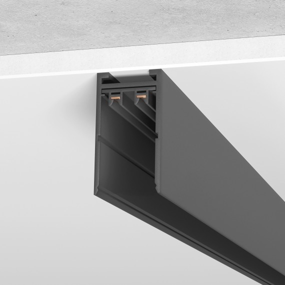 ST015.429.00 Шинопровод магнитный 2м накладной черный SKYLINE 220