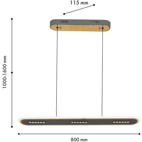 Подвесной светильник Strimler 4472-3P
