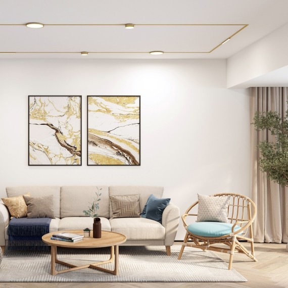 DK5762-SB Трековый магнитный светодиодный светильник Denkirs Shine 48V CRI90+ 3000К 550Лм 120° 8Вт