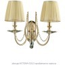 Бра Crystal Lux VICTORIA AP2 GOLD/AMBER