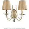 Бра Crystal Lux VICTORIA AP2 GOLD/AMBER
