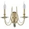 Бра Crystal Lux VICTORIA AP2 GOLD/AMBER