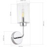 SLE1127-101-01 Светильник настенный Хром/Прозрачный E14 1*40W TILDA
