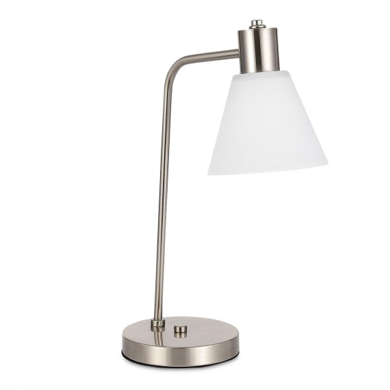 SLE1561-104-01 Прикроватная лампа Никель/Белый E27 1*60W ARKI