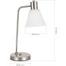 SLE1561-104-01 Прикроватная лампа Никель/Белый E27 1*60W ARKI