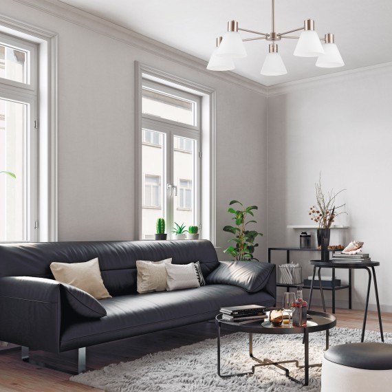 SLE1561-104-01 Прикроватная лампа Никель/Белый E27 1*60W ARKI