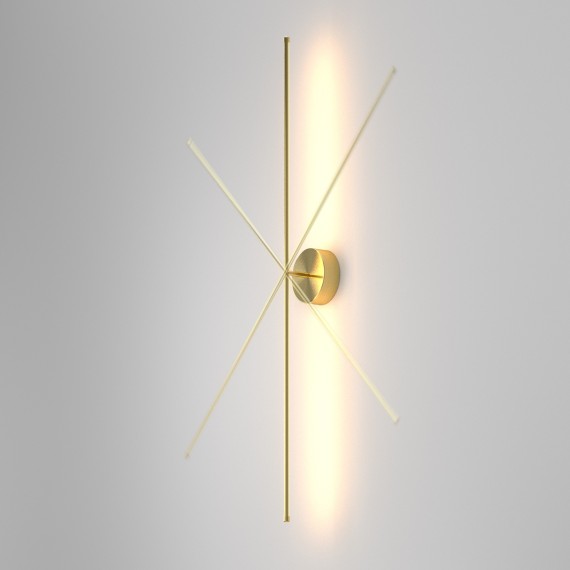 Латунный поворотный светодиодный настенный светильник (бра) 12Вт 2700К 480Лм CRI90 Maytoni Elegant C084WL-L12BS2.7K-1