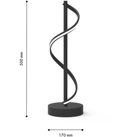 4180-1T, настольный светильник, D150xH495, LEDx11W, 860LM, 4000K, included