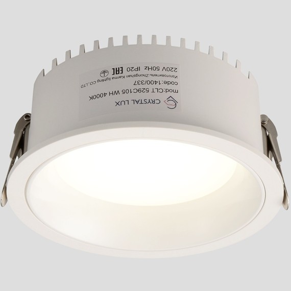 Светильник встраиваемый Crystal Lux CLT 529C105 WH 4000K 1400/337