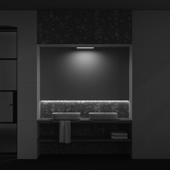 TR080-1-18W4K-W Трековый магнитный светодиодный светильник Maytoni Radity 48V CRI90+ 4000К 1200Лм 120° 16Вт