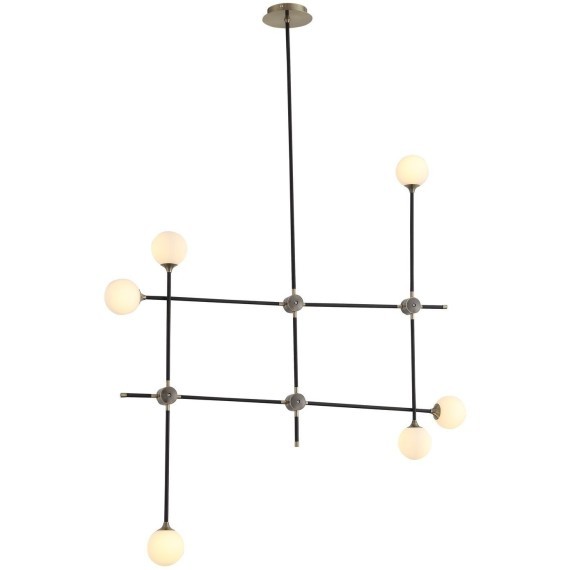 SL429.403.06 Светильник подвесной ST-Luce Черный, Золото/Белый G9 6*5W BASTONCINO